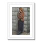 Framed Print - Standing Woman Reading