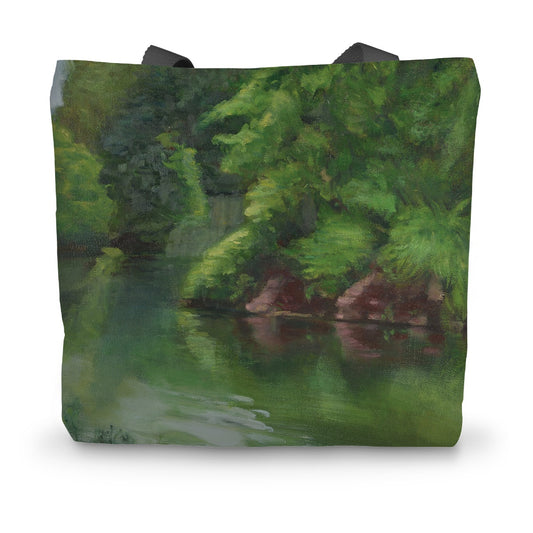 View from Boat Pond Central Park #1 - Canvas Tote Bag