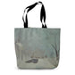 Snowy Day at Churchyard - Canvas Tote Bag