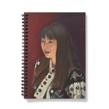 Woman with Black and White Print - Notebook