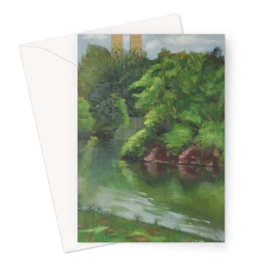 View from Boat Pond Central Park #1 - Greeting Card