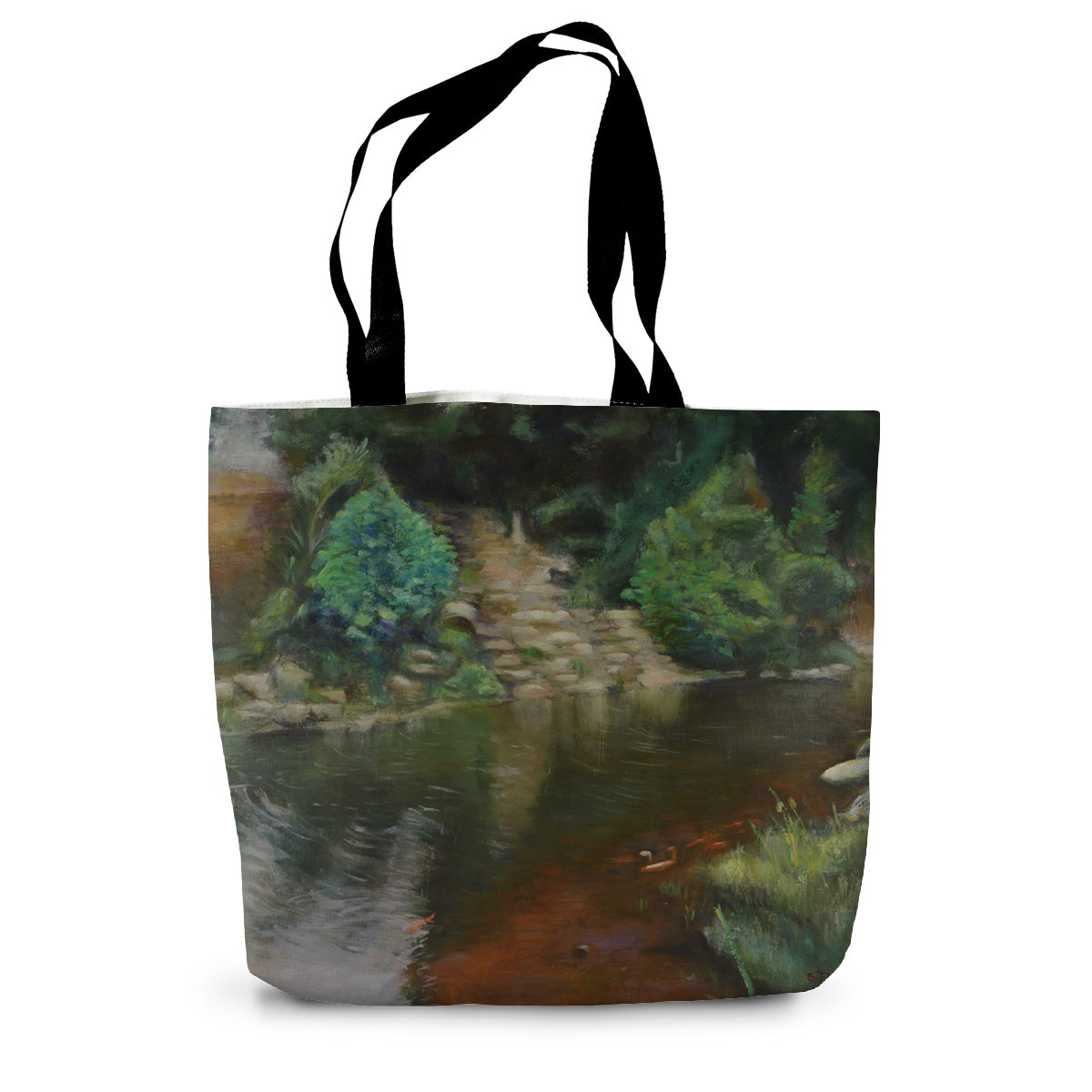 View from Boat Pond Central Park #1 - Canvas Tote Bag