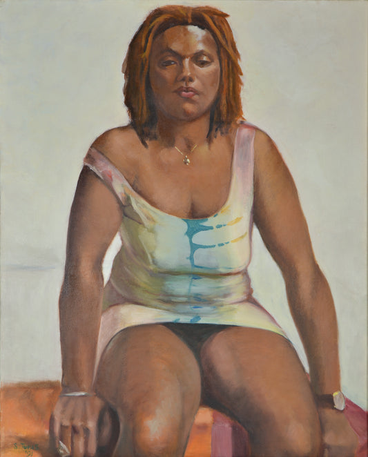 Woman Seated, Oil Painting