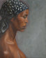 Woman in Kerchief, Oil Painting