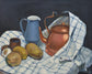 Copper Kettle With Potatoes, Oil Painting