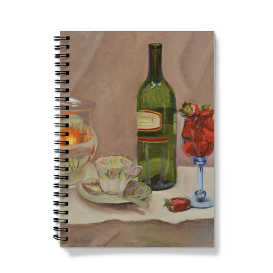 Goldfish Wine and Strawberries - Notebook