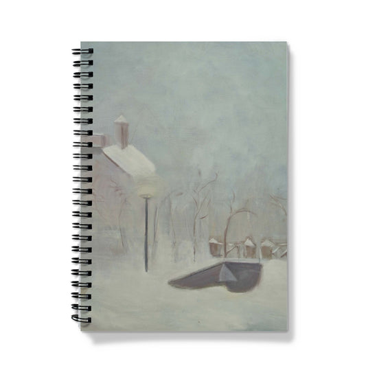 Snowy Day at Churchyard - Notebook