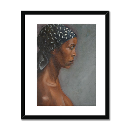 Framed Print - Woman with Kerchief